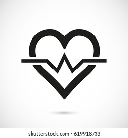 Heartbeat vector icon