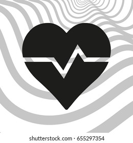 Heartbeat vector icon
