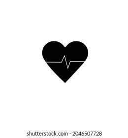 heartbeat vector icon vector best flat icon, EPS