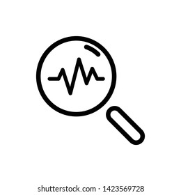 Heartbeat Vector Icon Design Template