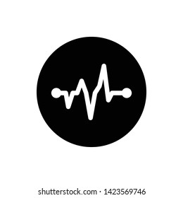 Heartbeat Vector Icon Design Template