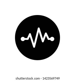 Heartbeat Vector Icon Design Template
