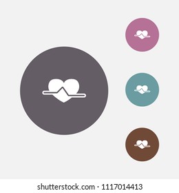 heartbeat vector icon illustration