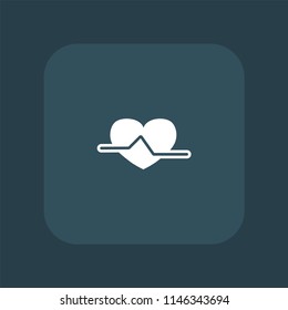heartbeat vector icon illustration