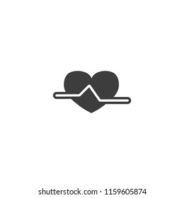 heartbeat vector icon illustration