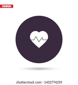 heartbeat Vector icon . Lorem Ipsum Illustration design