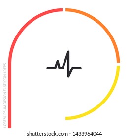 heartbeat Vector icon . Lorem Ipsum Illustration design