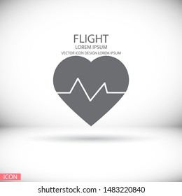 heartbeat Vector icon . Lorem Ipsum Illustration design