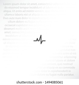 heartbeat Vector icon . Lorem Ipsum Illustration design