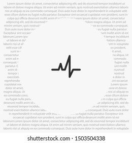 heartbeat Vector icon . Lorem Ipsum Illustration design