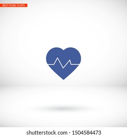 heartbeat Vector icon . Lorem Ipsum Illustration design
