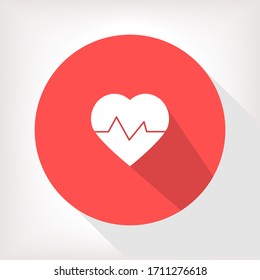 heartbeat Vector icon . Lorem Ipsum Illustration design