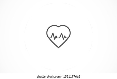 heartbeat vector icon pulse Line  , heartbeat vector icon pulse Line best flaticon, heartbeat vector icon pulse Line pulse illustration EPS 10.  