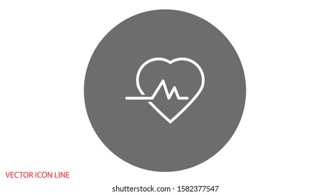 heartbeat vector icon pulse Line  , heartbeat vector icon pulse Line best flaticon, heartbeat vector icon pulse Line pulse illustration EPS 10.  