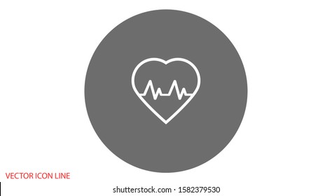 heartbeat vector icon pulse Line  , heartbeat vector icon pulse Line best flaticon, heartbeat vector icon pulse Line pulse illustration EPS 10.  
