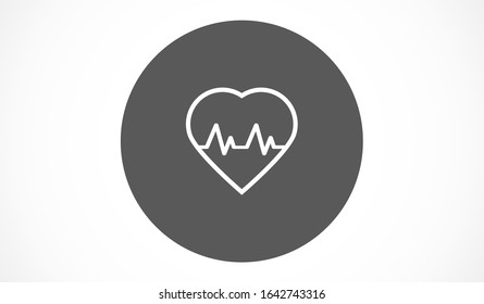 línea de impulsos del icono del vectorial del latido del corazón Icono de vectores del latido del corazón Mejor flaticón, icono del vectorial del latido del corazón Icono de la línea de impulsos EPS 10.