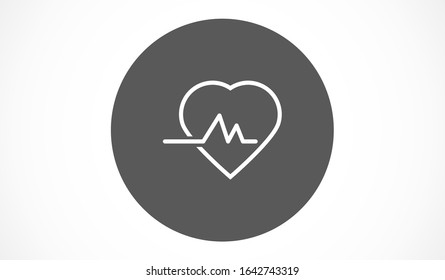 heartbeat vector icon pulse Line , heartbeat vector icon pulse Line best flaticon, heartbeat vector icon pulse Line pulse illustration EPS 10.