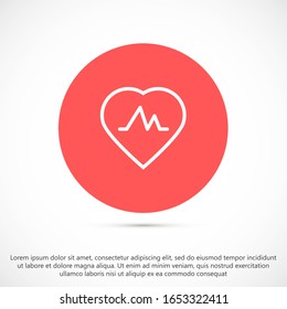 línea de impulsos del icono del vectorial del latido del corazón Icono de vectores del latido del corazón Mejor flaticón, icono del vectorial del latido del corazón Icono de la línea de impulsos EPS 10.