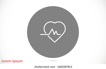 línea de impulsos del icono del vectorial del latido del corazón Icono de vectores del latido del corazón Mejor flaticón, icono del vectorial del latido del corazón Icono de la línea de impulsos EPS 10.