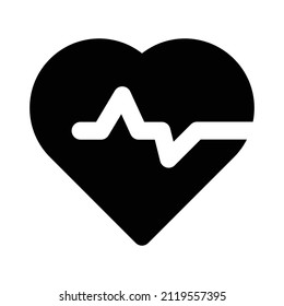 Heartbeat Vector icon which is suitable for commercial work and easily modify or edit it

