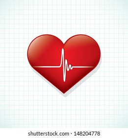 Heartbeat - vector illustration