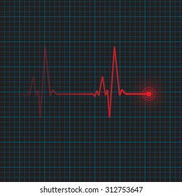 Heartbeat vector illustration