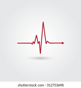 Heartbeat vector illustration