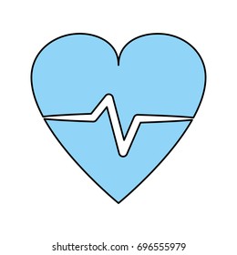 heartbeat vector illustration
