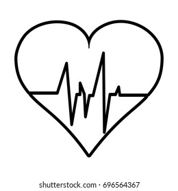 heartbeat vector illustration