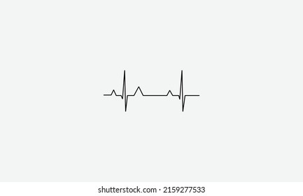 Design-Vorlage für das Vektorlogo von Heartbeat
