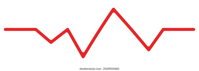 Heartbeat, a vector rhythm featuring a single heart line