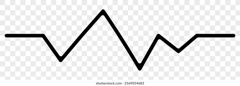 Heartbeat, a vector rhythm featuring a single heart line