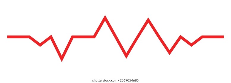 Heartbeat, a vector rhythm featuring a single heart line