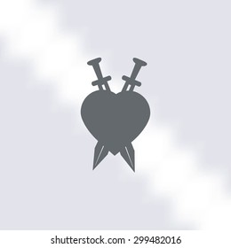 Heartbreak - Heart and Two Crossed Katanas icon