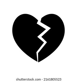 Heartbreak Icon Vector Design Template