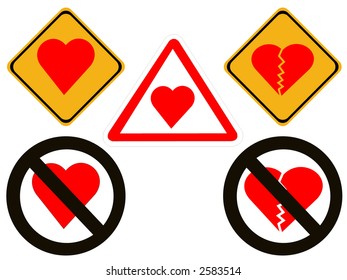 Heartbreak and love warning signs