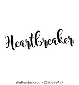 heartbreaker text on white background.