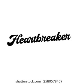 heartbreaker text on white background.