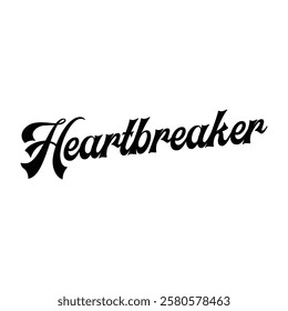 heartbreaker text on white background.