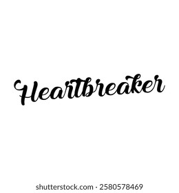 heartbreaker text on white background.