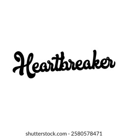 heartbreaker text on white background.