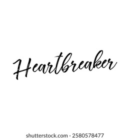 heartbreaker text on white background.