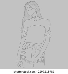  A Heartbreaking Collection of Sad Girl Line Art.