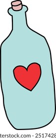 Heartfelt Conversation: Two Speech Bubbles with Love