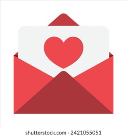 heartfelt love message vector illustration