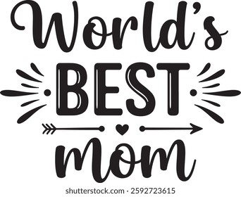 Heartfelt Mothers Day Design illustration