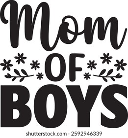 Heartfelt Mothers Day Design illustration