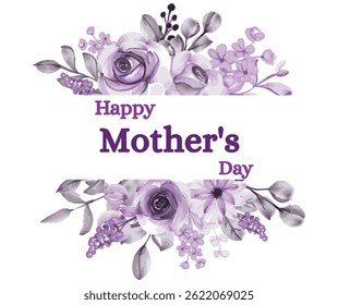 Heartfelt Mother's Day Vector. Perfect for Cards, Gifts and Decorations
