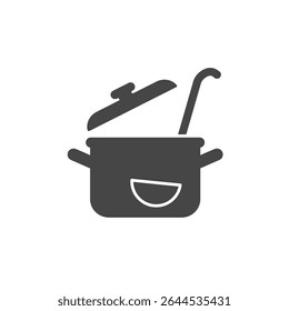 Heartfelt Pot with Ladle Illustrating Home Cooked Meals and Authentic Traditional Cooking