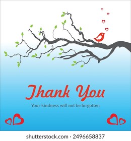 Heartfelt Thank You Lettering Specially Designed for Appreciation in Full Vector
